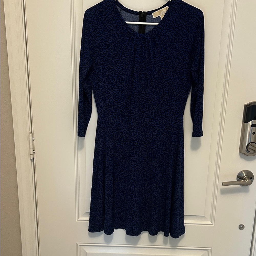 Michael Kors Navy Long Sleeve Dress